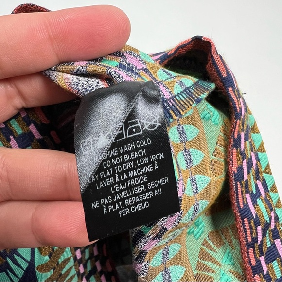 Anthropologie Nomad Morgan Carper Mini Skirt Multi-color Multi Pattern Size 4 - Picture 8 of 8